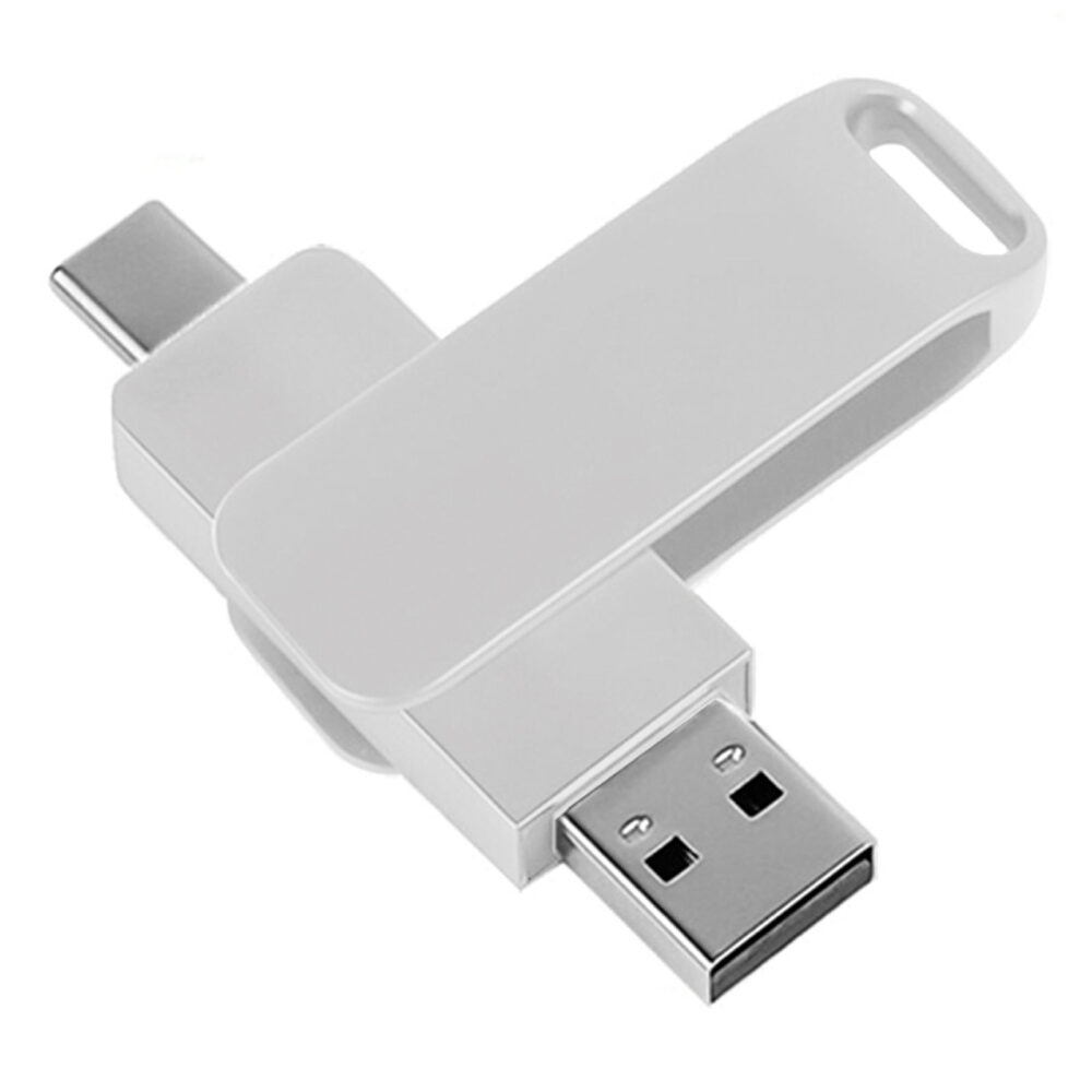 Selçuklu Gümüş Otg USB Bellek (64 gb 3.0) - Gümüş logolu promosyon