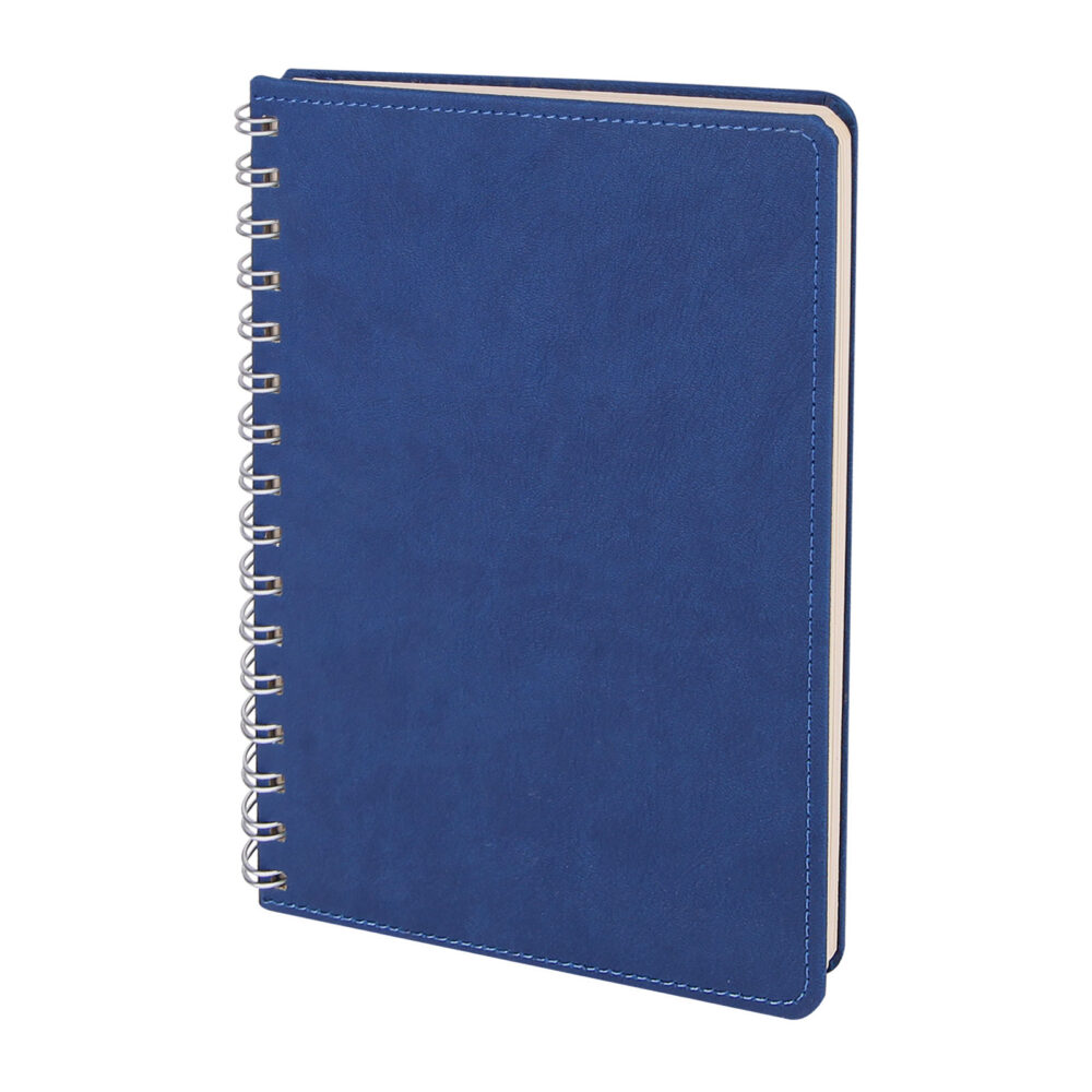 Batıkent Lacivert Spiralli Tarihsiz Defter (15x21 cm) - Lacivert logolu promosyon