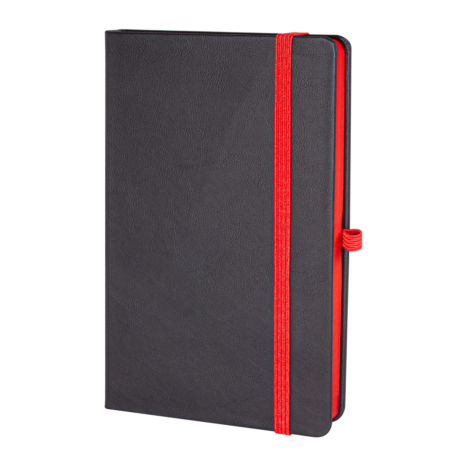 Tunalı Kırmızı Tarihsiz Defter (13x21 cm) - Kırmızı Tunalı Kırmızı Tarihsiz Defter (13x21 cm) - Kırmızı logolu promosyon