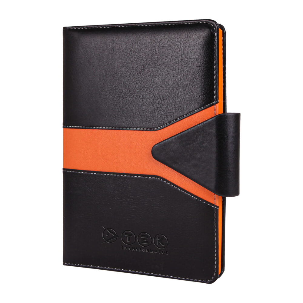 Çamlıdere Turuncu Tarihsiz Defter (15x21 cm) - Turuncu logolu promosyon