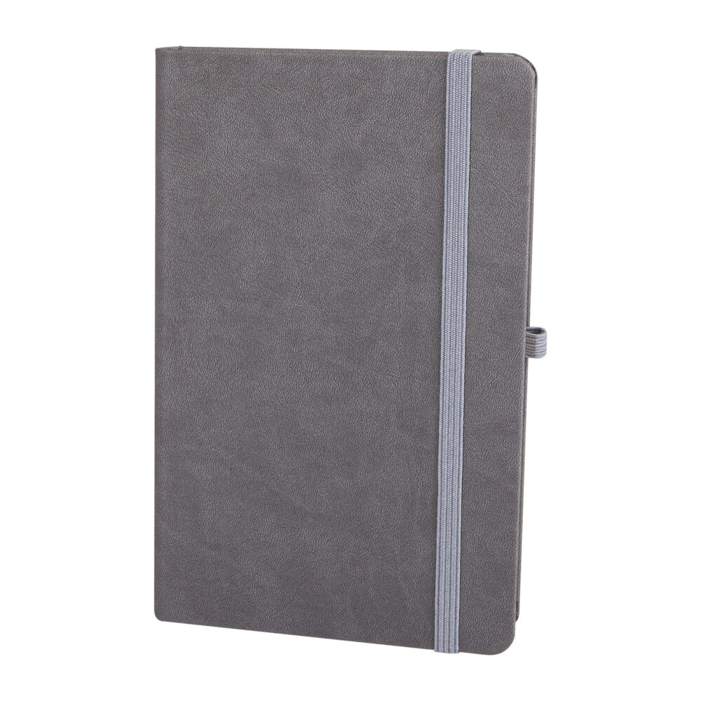 Dışkapı Gri Tarihsiz Defter (13x21 cm) - Gri logolu promosyon