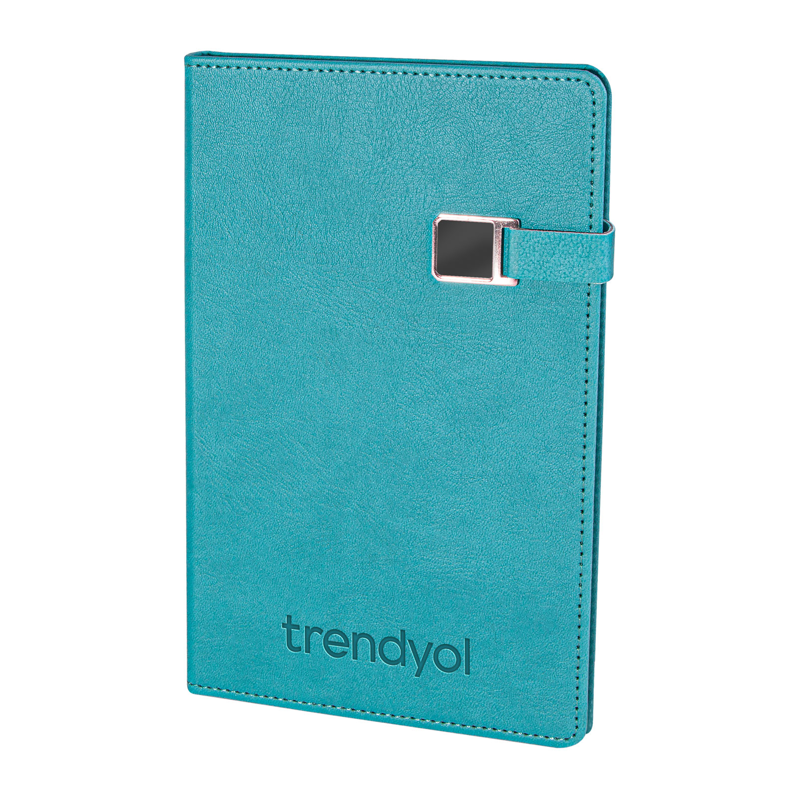 Esenboğa Turkuaz Tarihsiz Defter (13x21 cm) - Turkuaz logolu promosyon