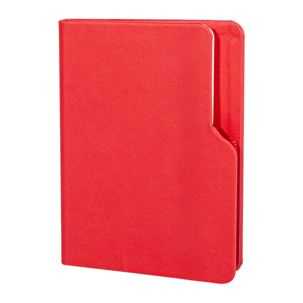 Hasköy Kırmızı Tarihsiz Defter (11x14 cm) - Kırmızı logolu promosyon