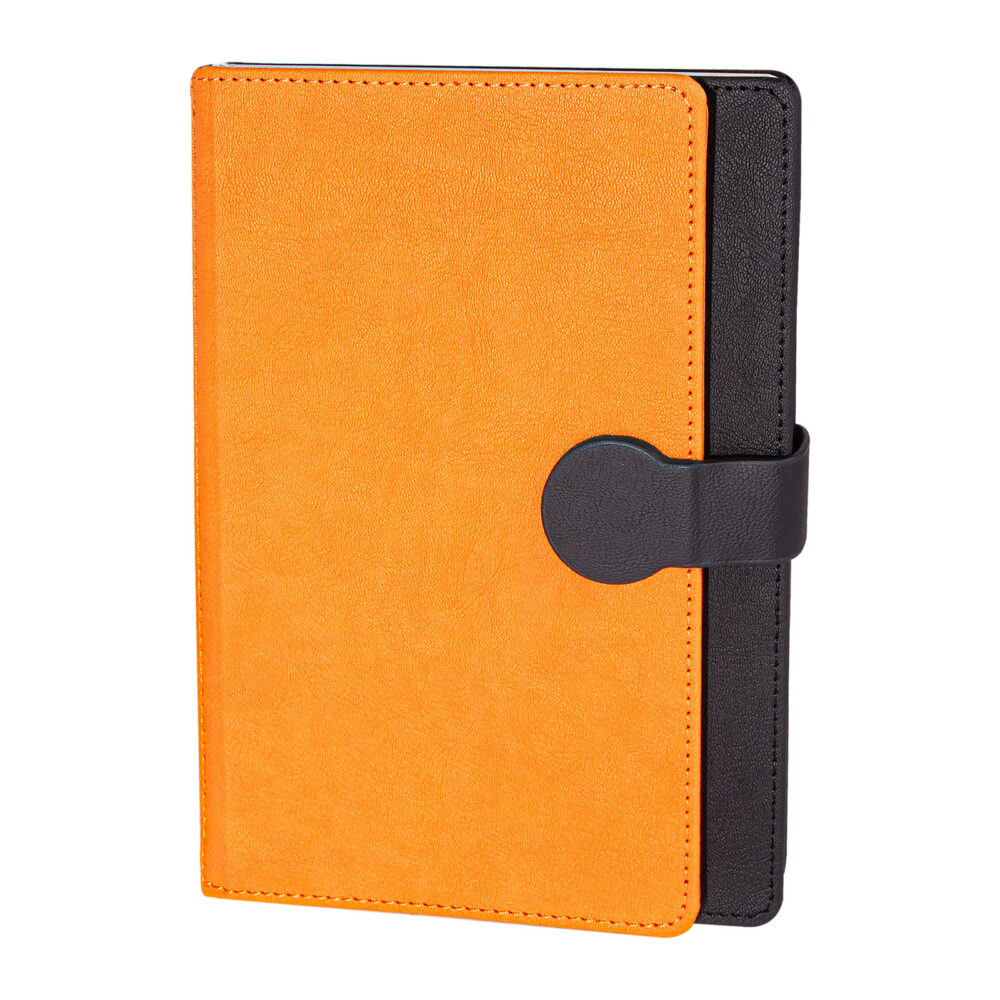 Saray Turuncu Tarihsiz Defter (15x21 cm) - Turuncu logolu promosyon