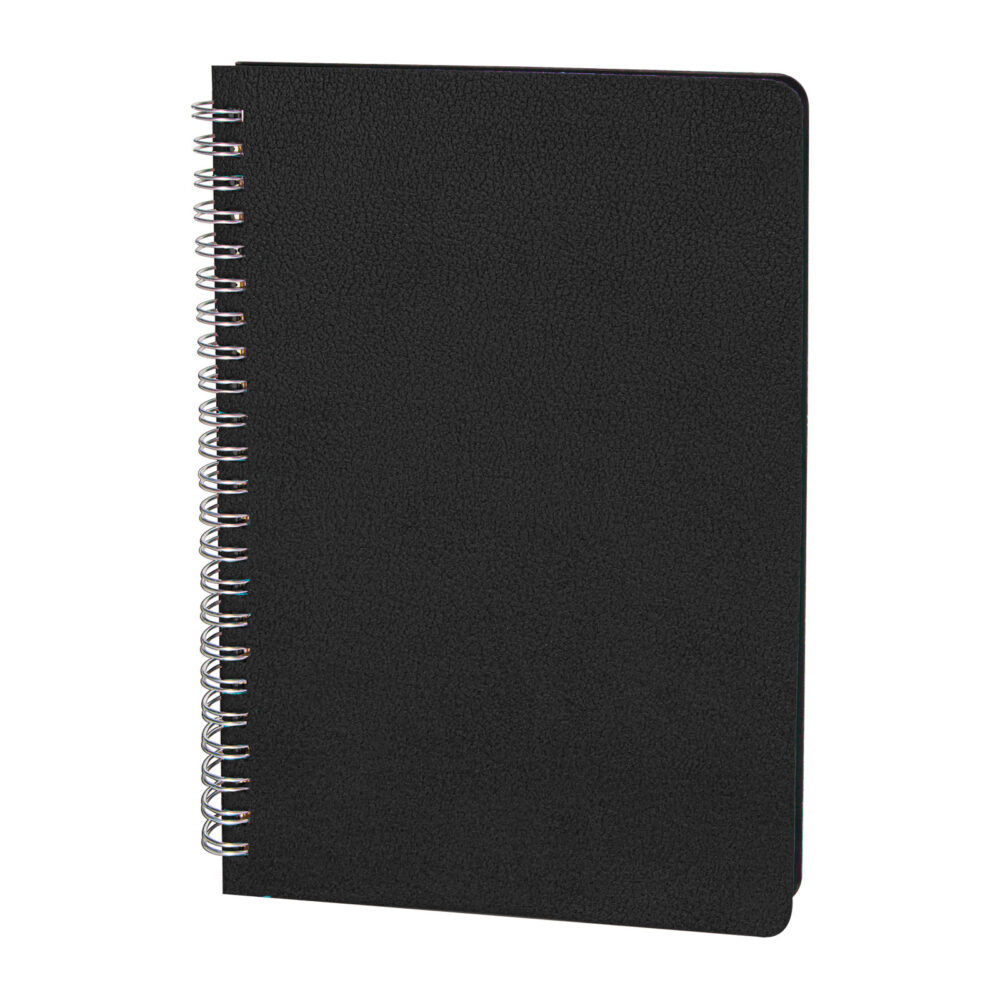 Akyurt Siyah Spiralli Tarihsiz Defter (13x21 cm) - Siyah logolu promosyon