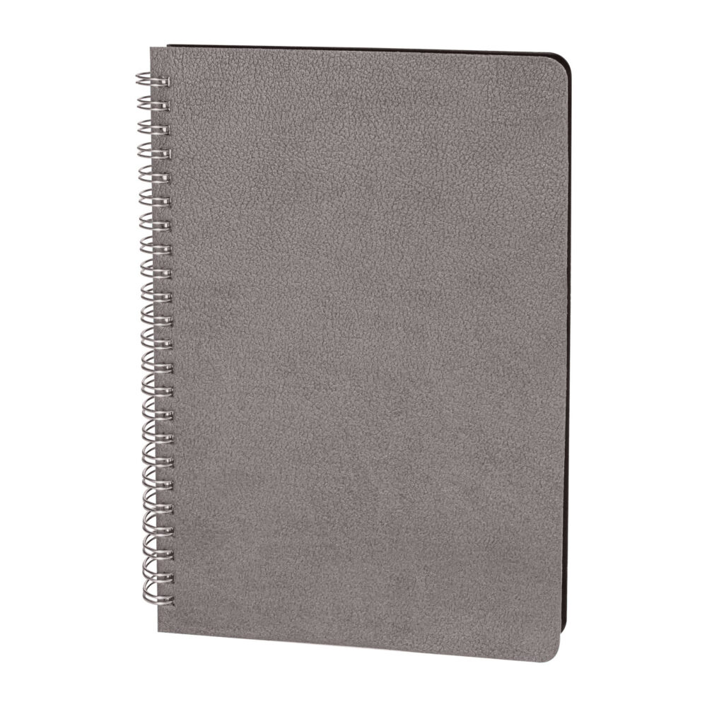 Akyurt Gri Spiralli Tarihsiz Defter (13x21 cm) - Gri logolu promosyon