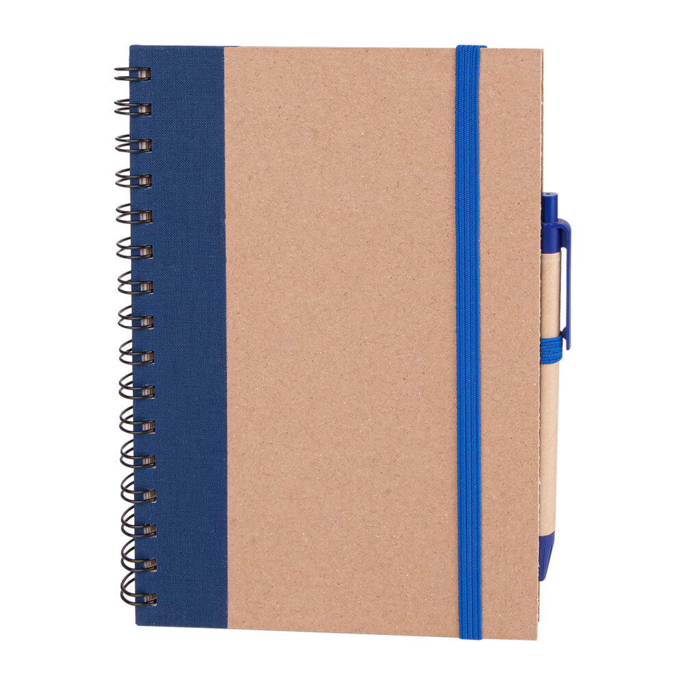 Pursaklar Lacivert Spiralli Tarihsiz Defter (15x21 cm) - Lacivert logolu promosyon
