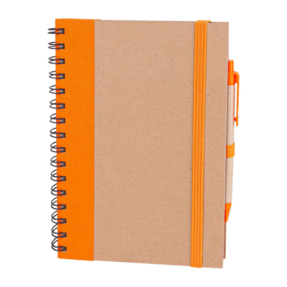 Pursaklar Turuncu Spiralli Tarihsiz Defter (15x21 cm) - Turuncu logolu promosyon