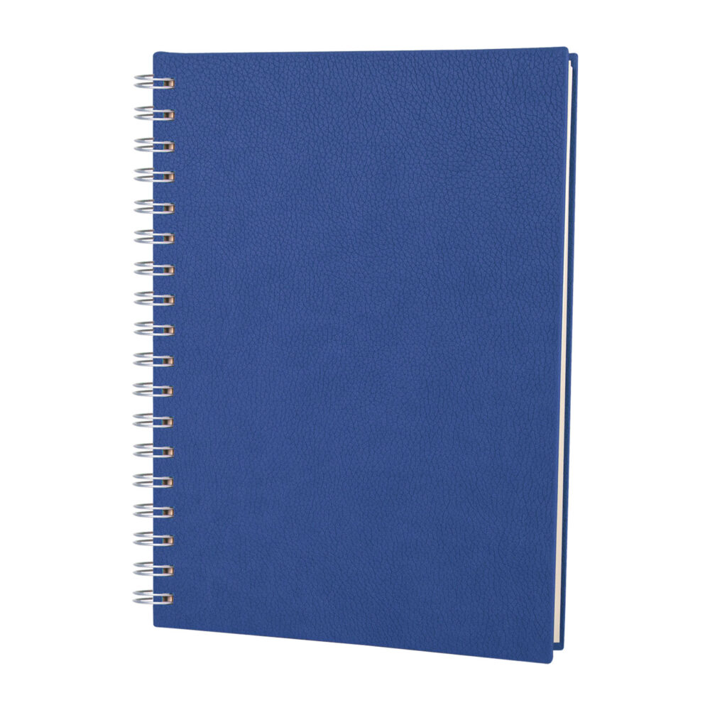 Altındağ Lacivert Kareli Spiralli Tarihsiz Defter (17x24 cm) - Lacivert logolu promosyon
