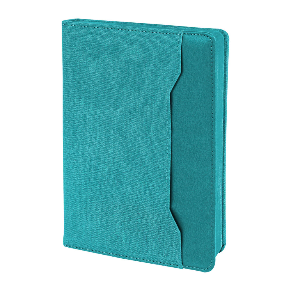 Koru Turkuaz Tarihsiz Defter (15x21 cm) - Turkuaz logolu promosyon