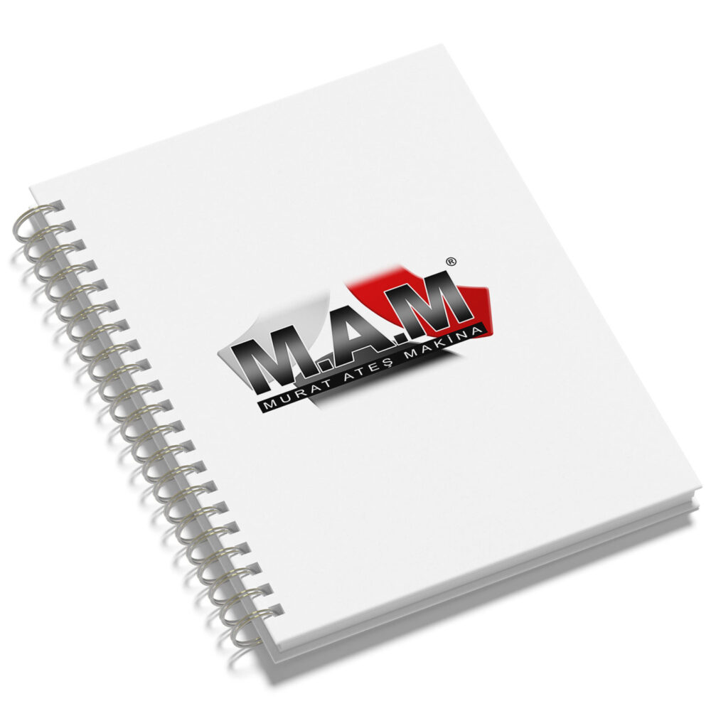 Tandoğan Kuşe Mukavva Sıvama Spiralli Defter 15x21 cm logolu promosyon