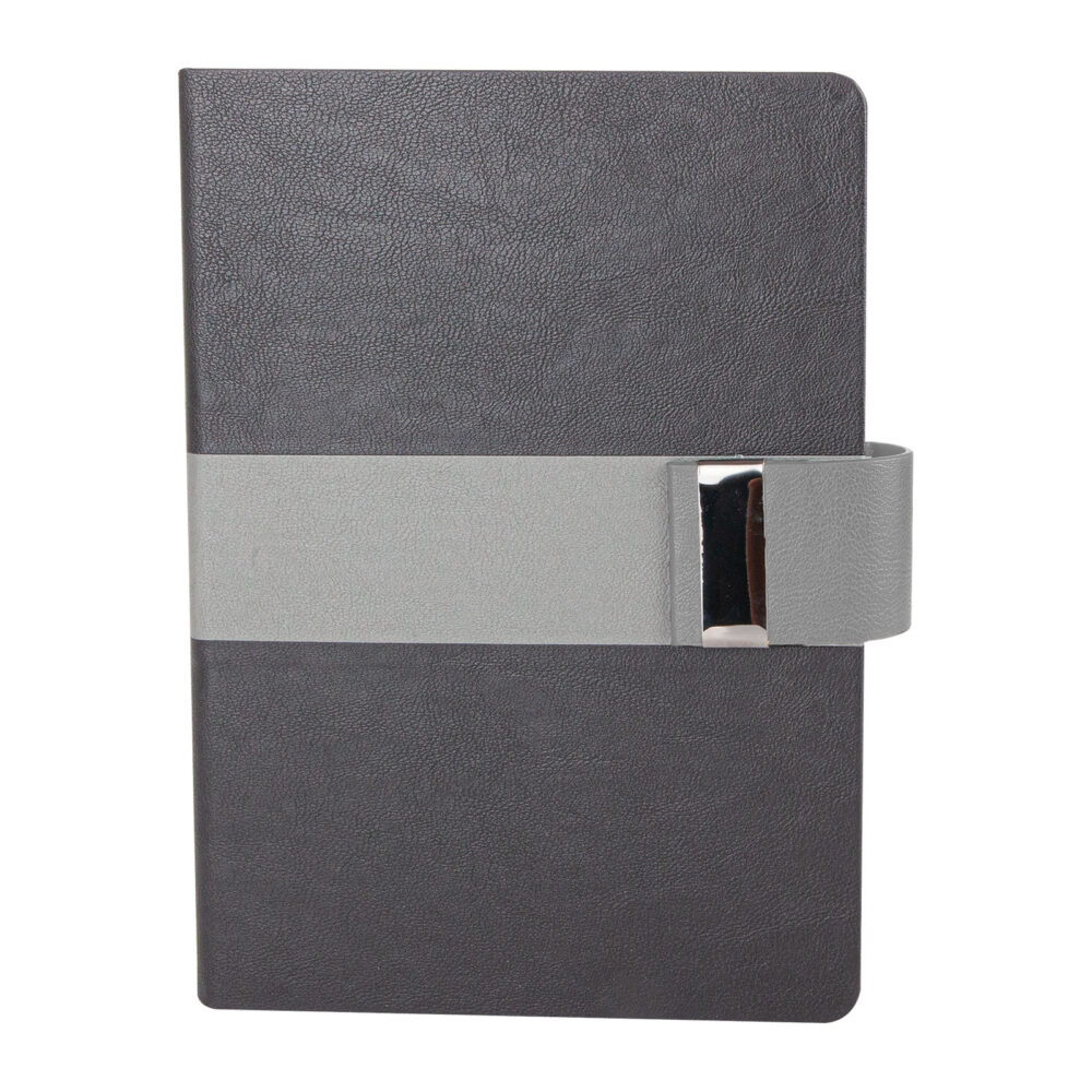 Armada Siyah Tarihsiz Defter (15x21 cm) - Siyah logolu promosyon
