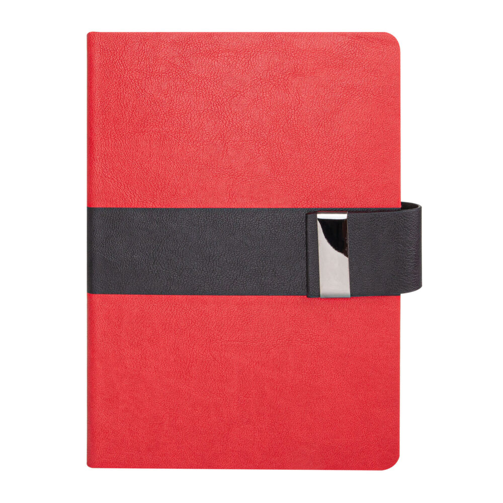 Armada Kırmızı Defter Tarihsiz Defter (15x21 cm) - Kırmızı logolu promosyon