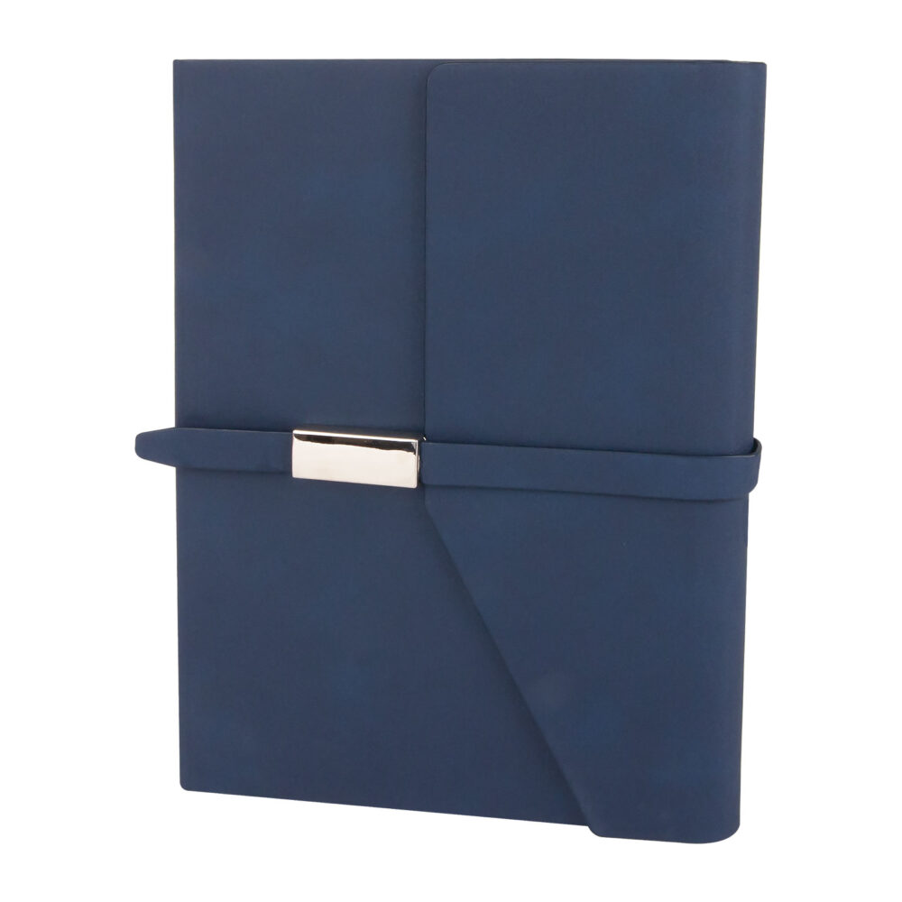 Mogan Lacivert Tarihsiz Defter (15x21 cm) - Lacivert logolu promosyon