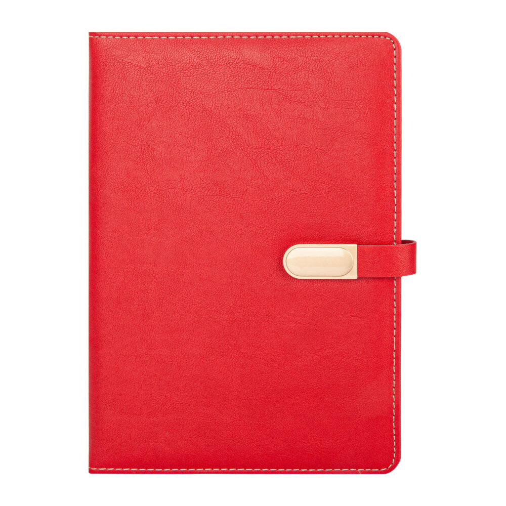 Beytepe Kırmızı Tarihsiz Defter (15x21cm) - Kırmızı logolu promosyon