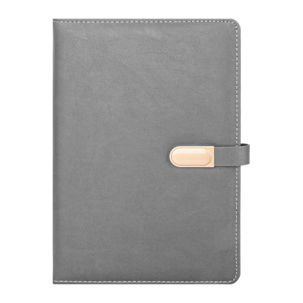 Beytepe Gri Tarihsiz Defter (15x21cm) - Gri logolu promosyon