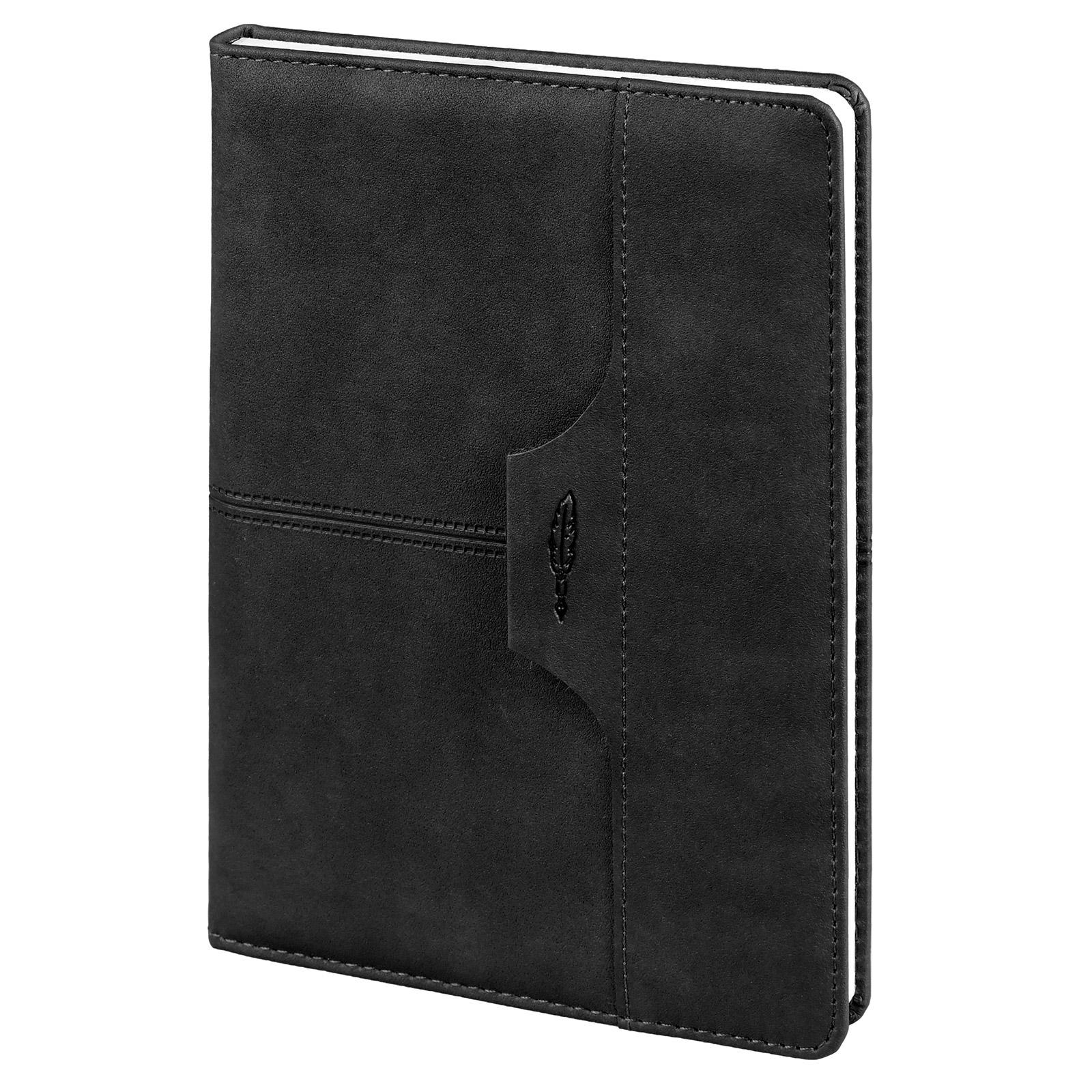 Atakule Siyah Tarihsiz Defter (15x21 cm) - Siyah logolu promosyon