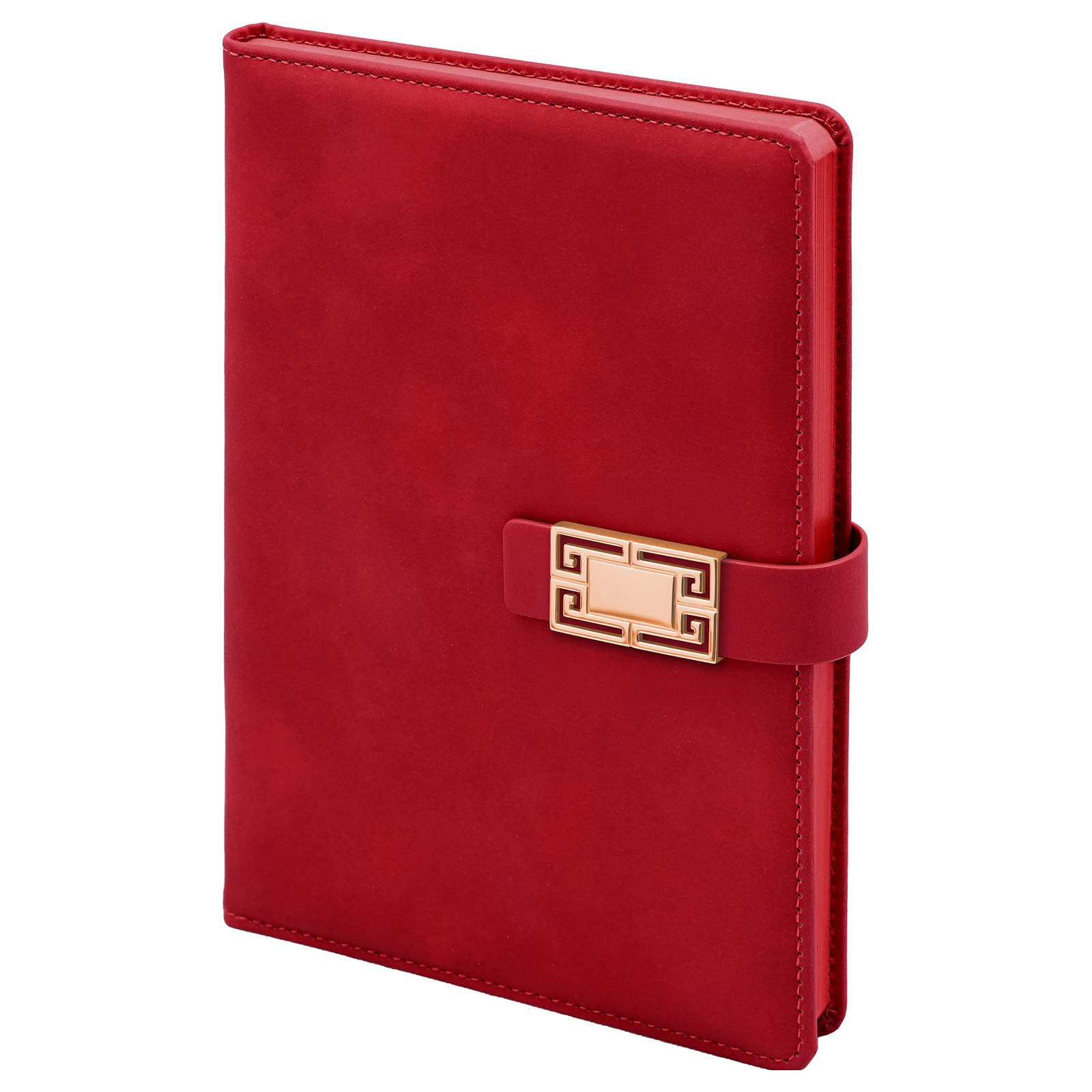 Öveçler Kırmızı Tarihsiz Defter (15x21 cm) - Kırmızı logolu promosyon