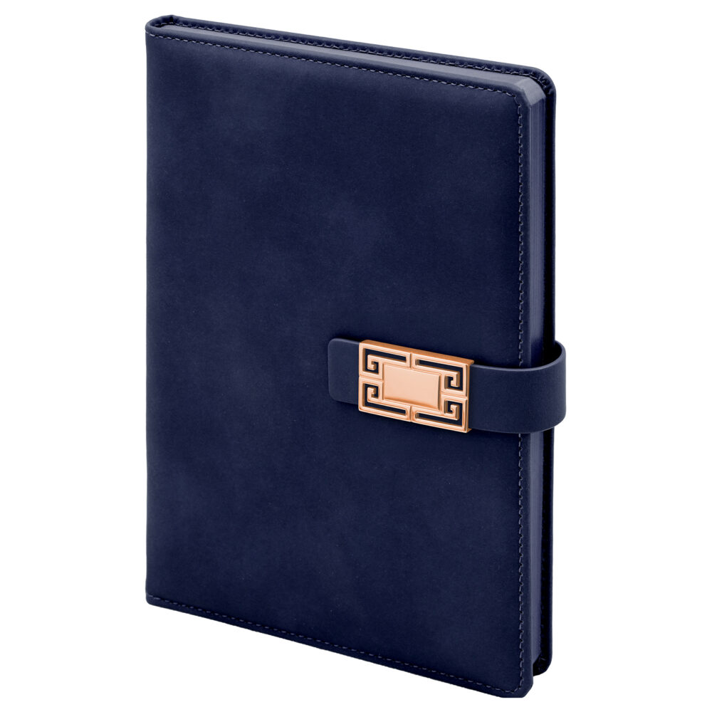 Öveçler Lacivert Tarihsiz Defter (15x21 cm) - Lacivert logolu promosyon