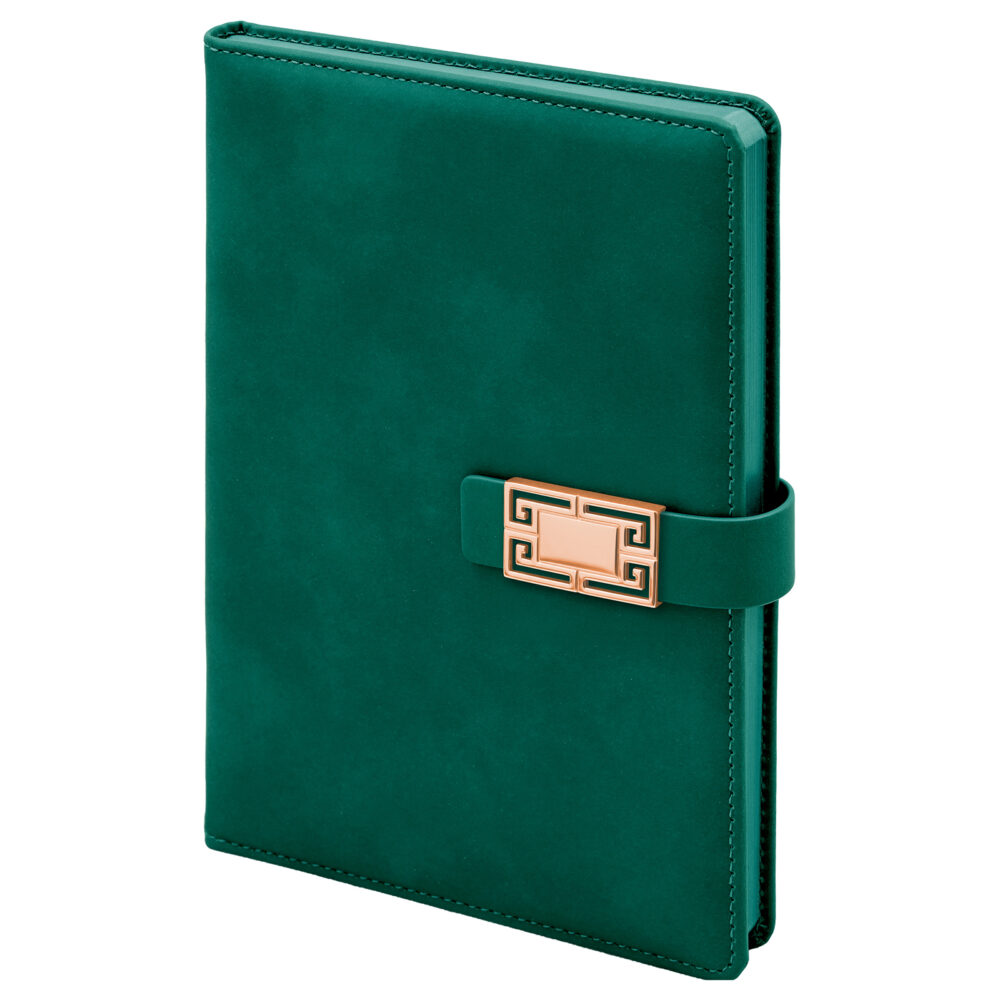 Öveçler Yeşil Tarihsiz Defter (15x21 cm) - Yeşil logolu promosyon