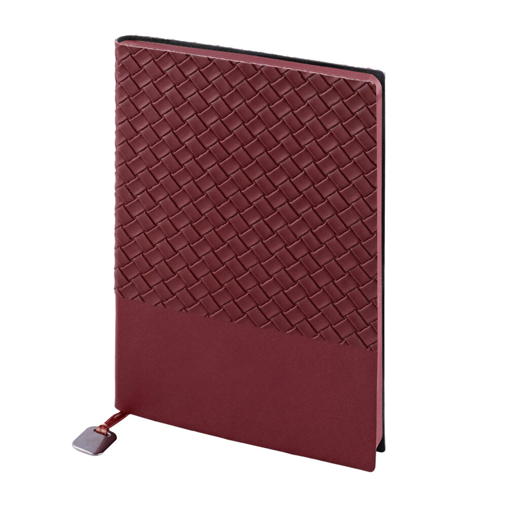 Akay Bordo Tarihsiz Defter (15x21 cm) - Bordo logolu promosyon