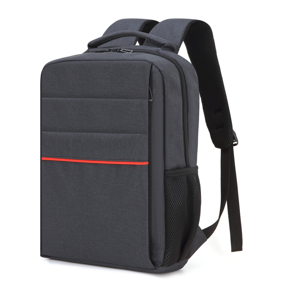 Revan Siyah Laptop Bölmeli Sırt Çantası - Siyah logolu promosyon