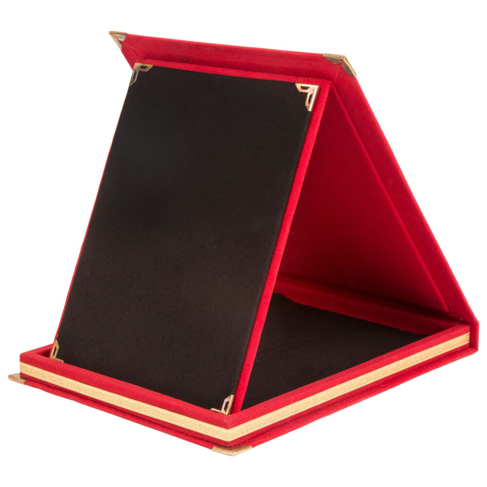 İnanç Kırmızı Albüm Plaket 12x16 cm - Kırmızı logolu promosyon