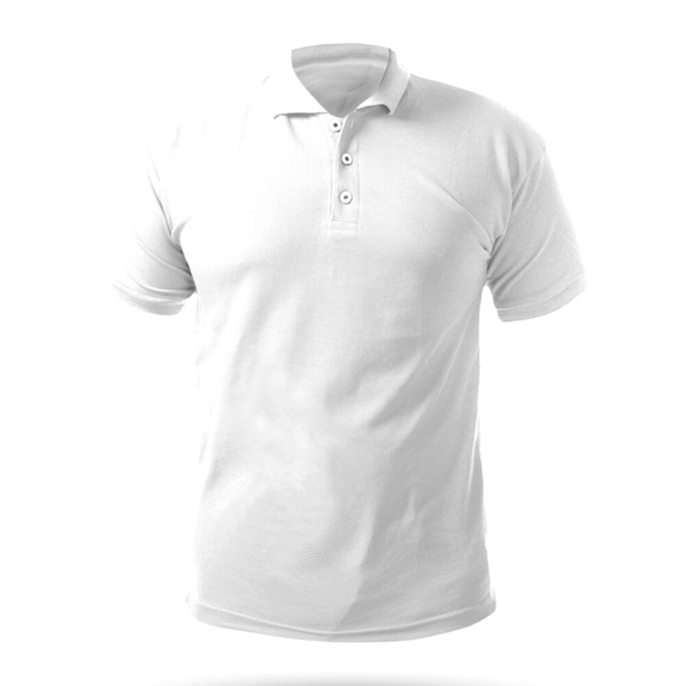 Açelya Beyaz XXL Polo Yaka Tişört - Beyaz logolu promosyon