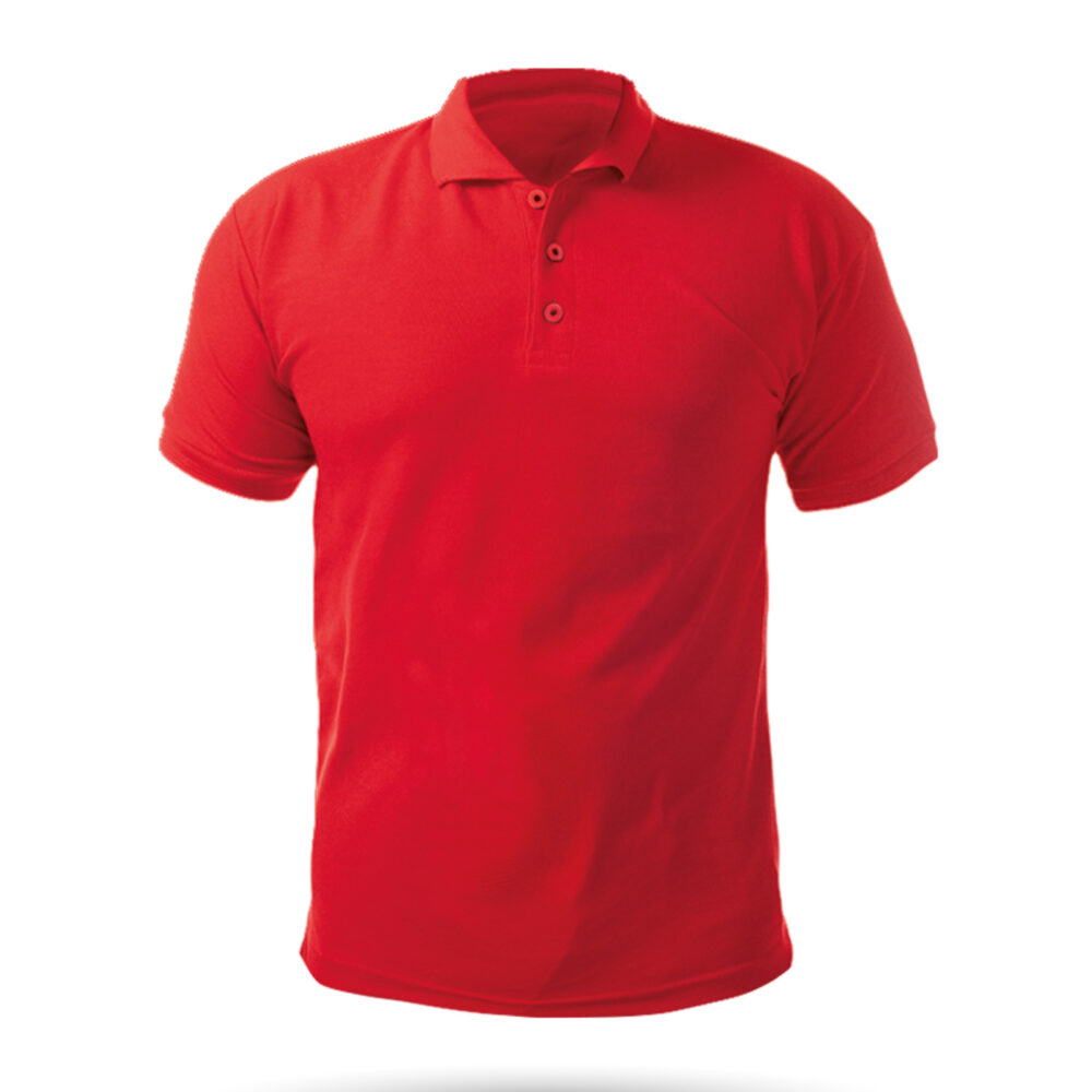 Açelya Kırmızı XL Polo Yaka Tişört - Kırmızı logolu promosyon