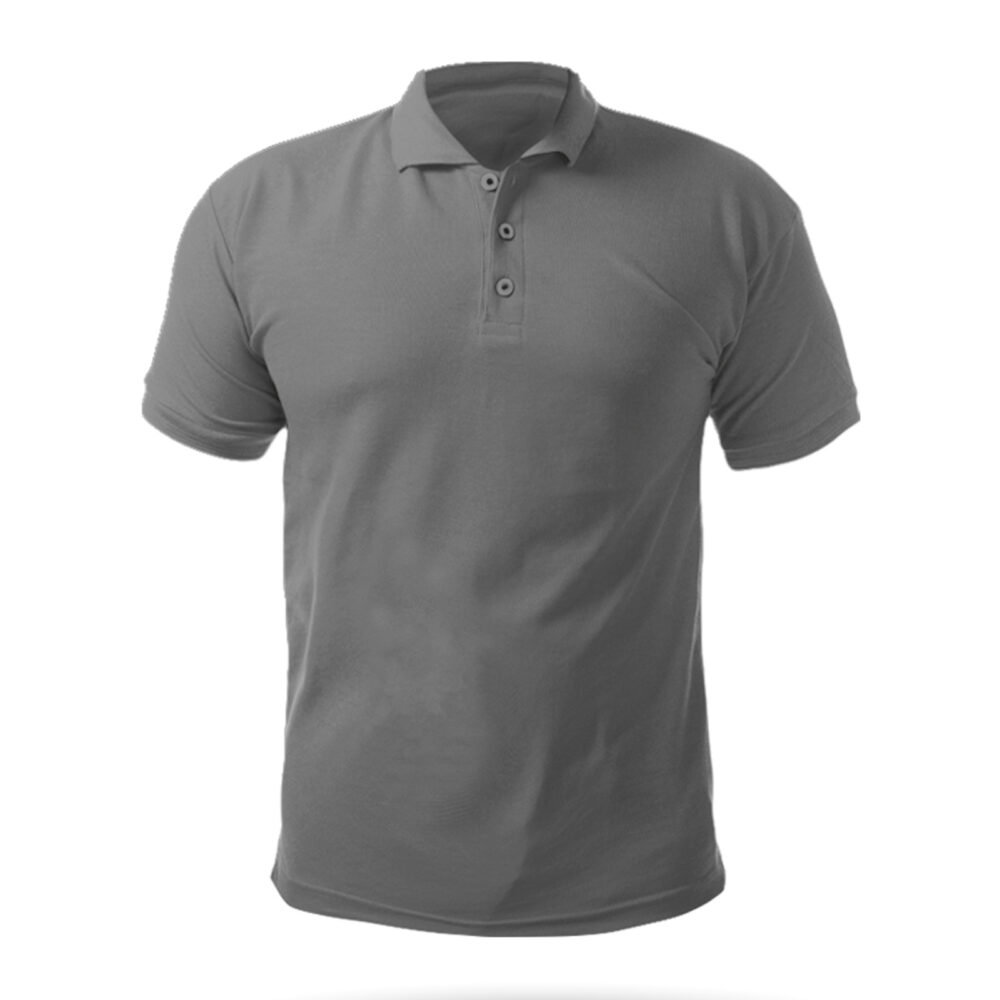 Açelya Gri XXL Polo Yaka Tişört - Gri logolu promosyon