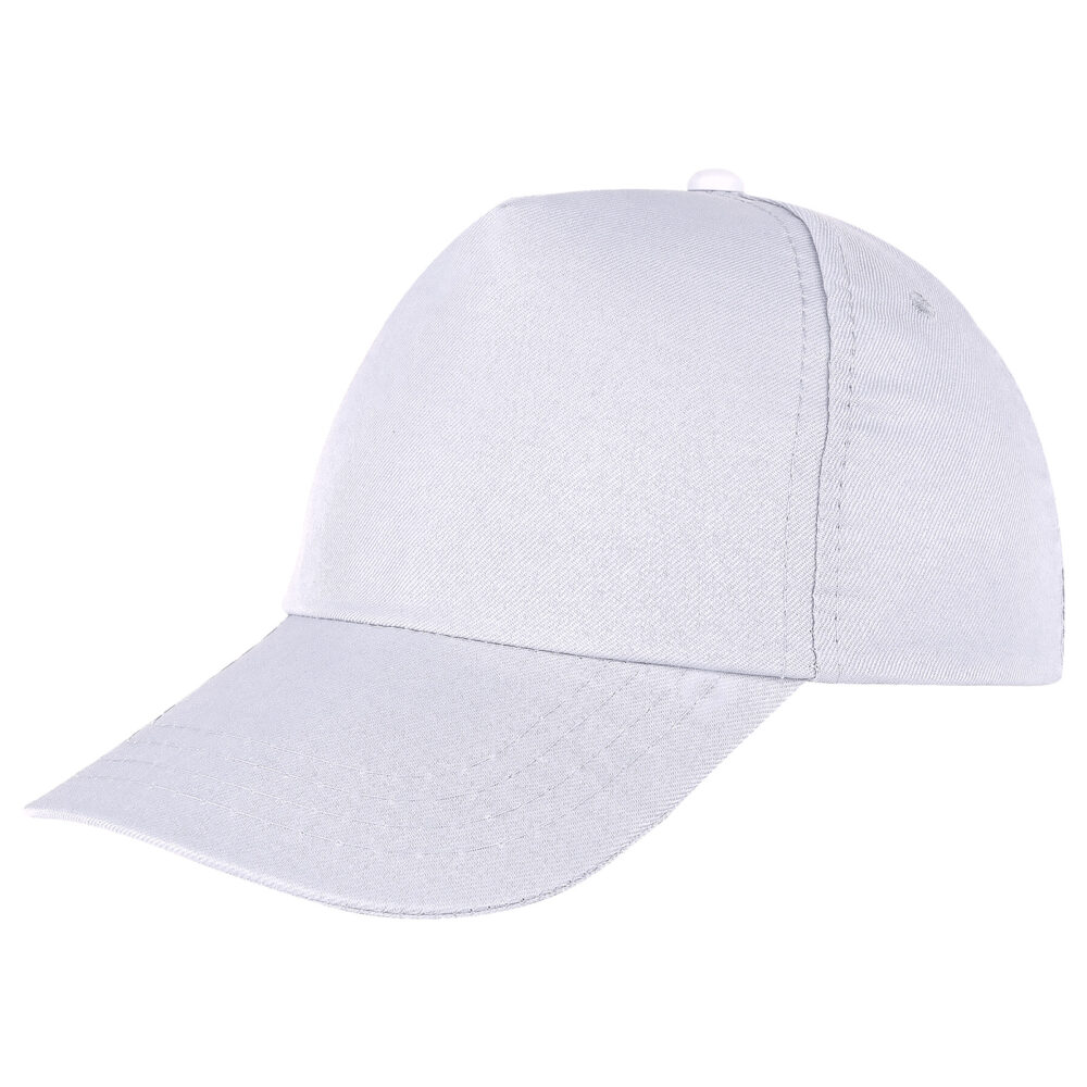Papatya Beyaz Polyester Şapka - Beyaz logolu promosyon