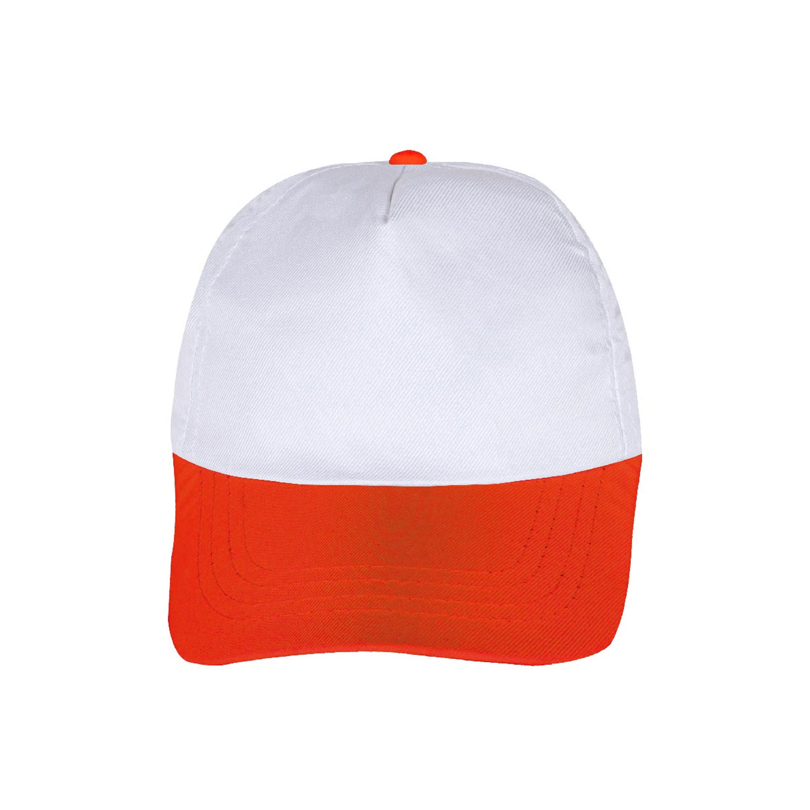 Papatya Beyaz-Turuncu Polyester Şapka - Beyaz - Turuncu - görsel 2