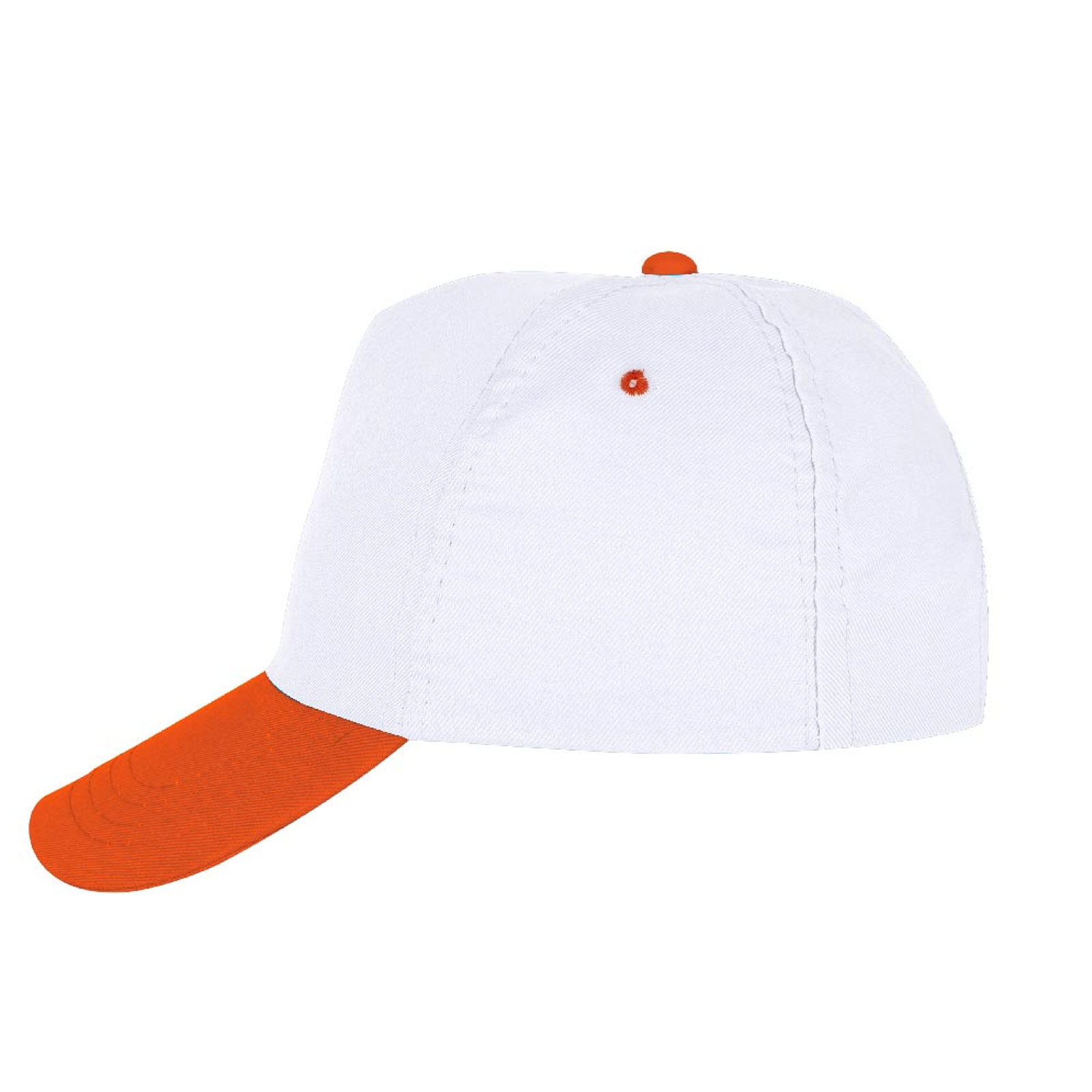 Papatya Beyaz-Turuncu Polyester Şapka - Beyaz - Turuncu - görsel 3