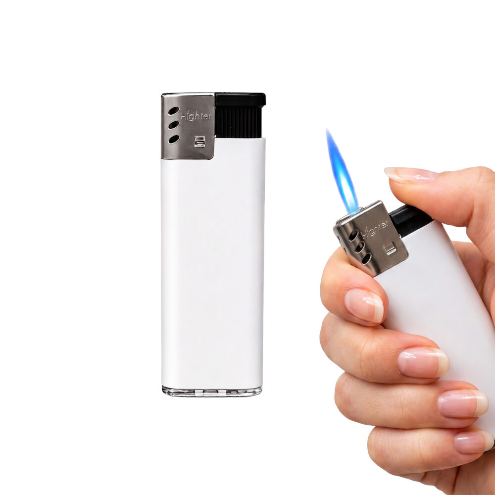 Niksar Beyaz I-Lighter Turbo Alevli Siboplu Çakmak - Beyaz - görsel 2