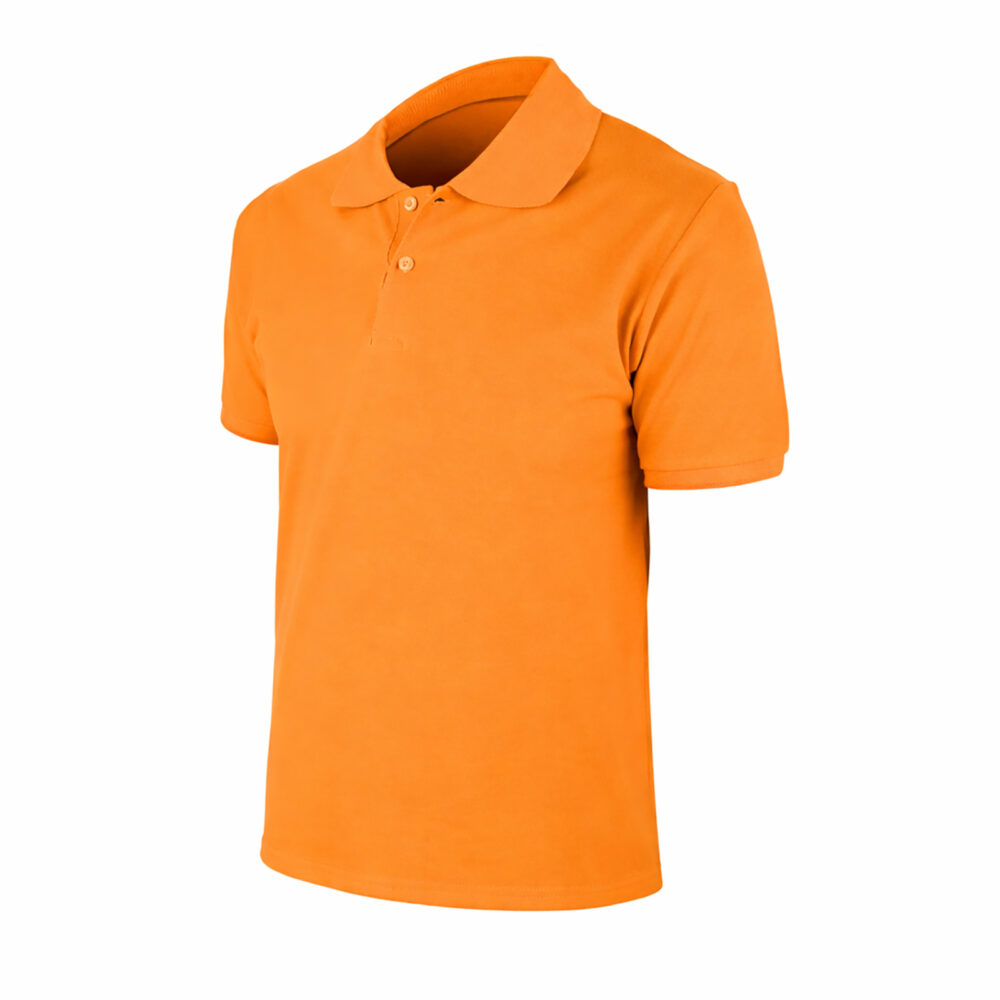 Begonya Turuncu XXL Polo Yaka Tişört - Turuncu logolu promosyon