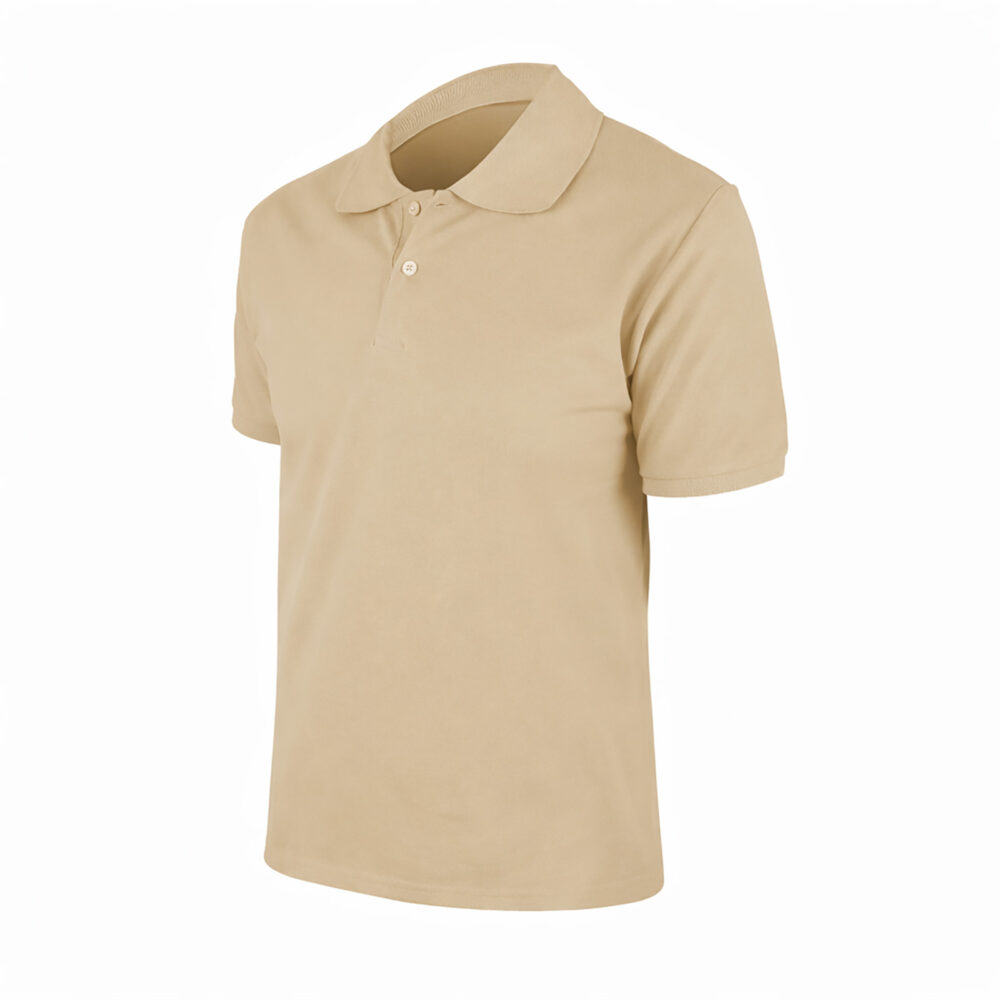 Begonya Bej XL Polo Yaka Tişört - Bej logolu promosyon
