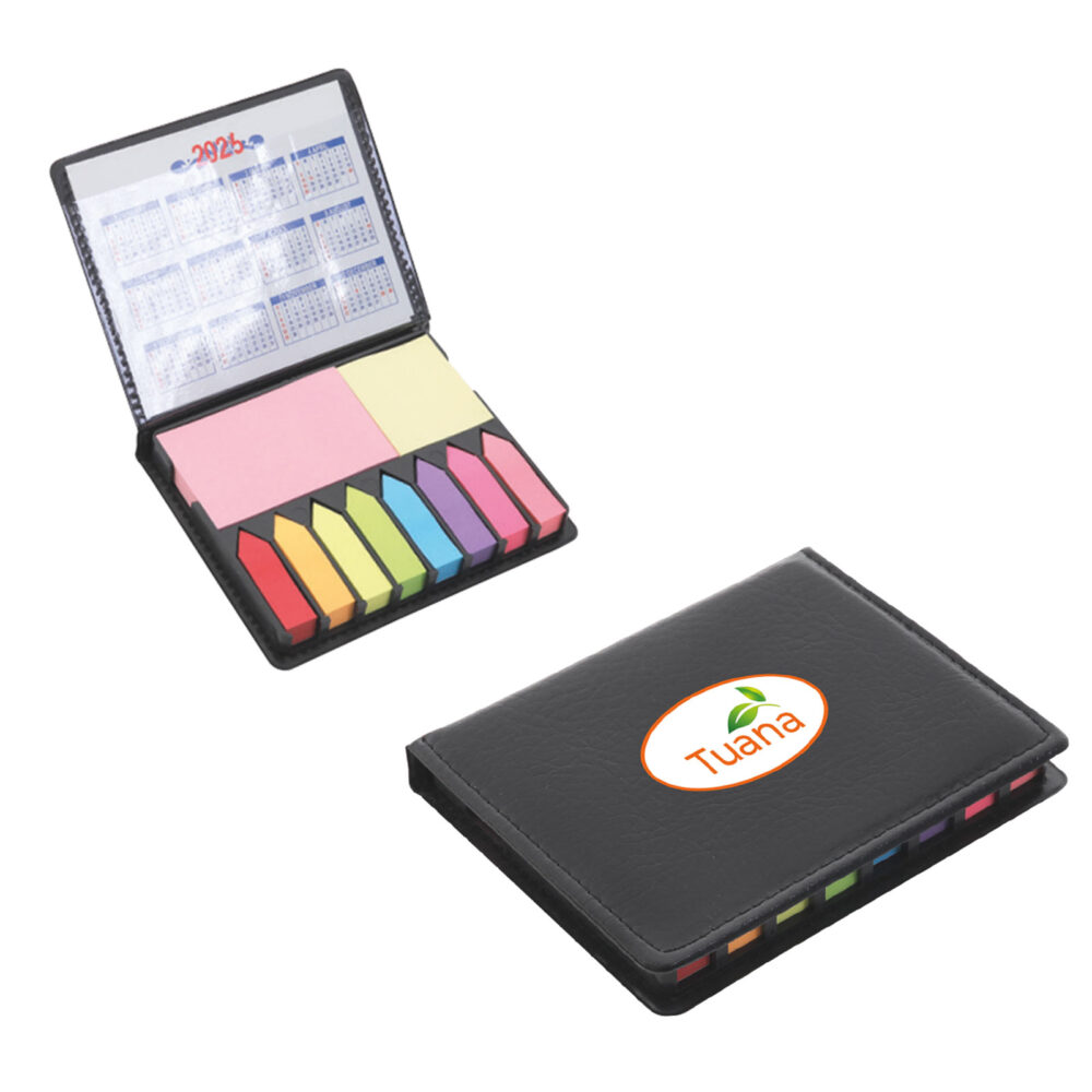 Süsen Yapışkanlı Notluk (12,8x10,5x1,9 cm) - Siyah logolu promosyon