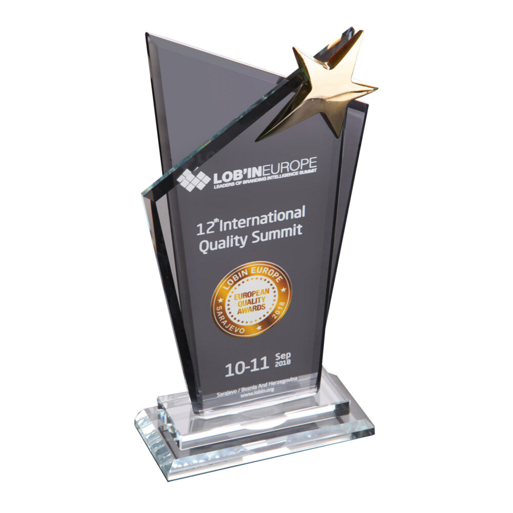 Karsı Kristal Plaket logolu promosyon