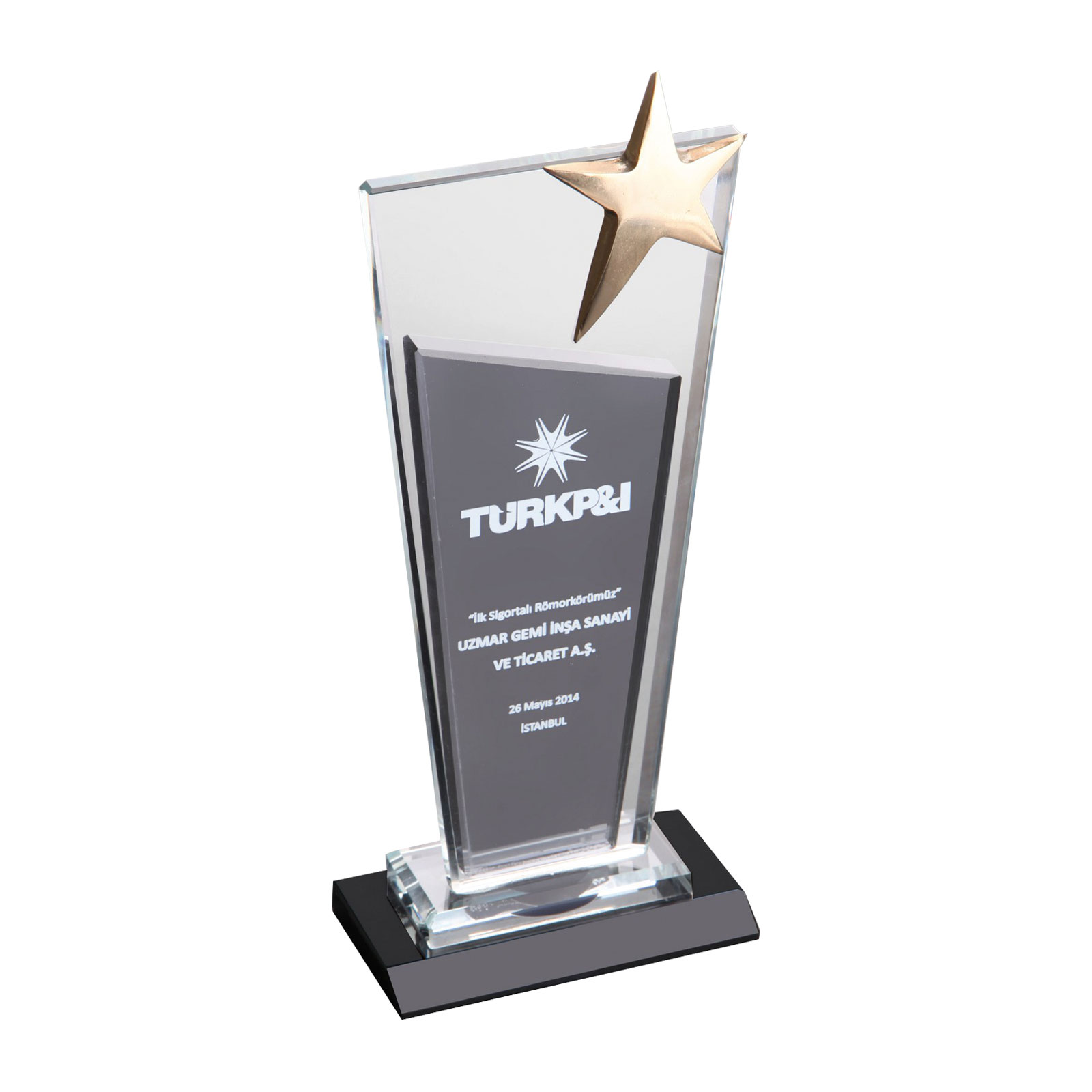 İmranlı Kristal Plaket İmranlı Kristal Plaket logolu promosyon
