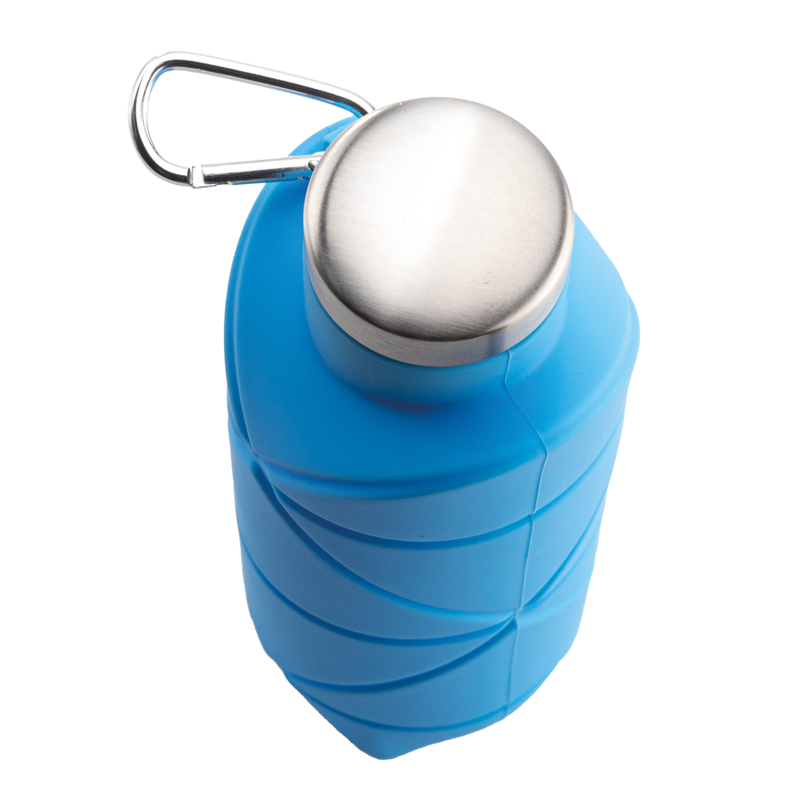 Aydeniz Mavi 700 ml Katlanabilir Silikon Matara - Mavi - görsel 3