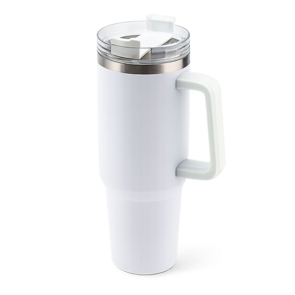 Adrasan Beyaz 1200 ml Termos - Beyaz logolu promosyon