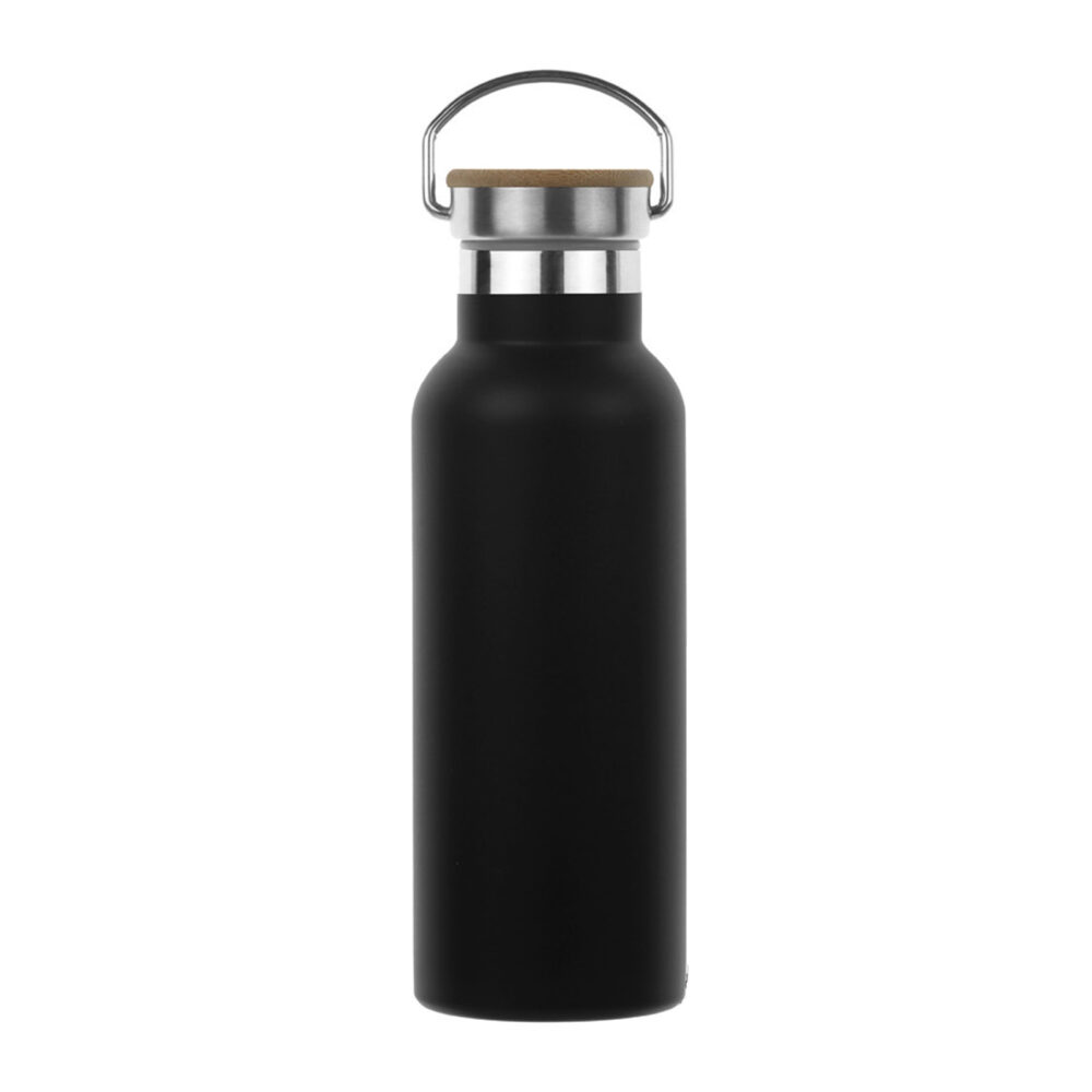 Bafa Siyah 500 ml Termos - Siyah logolu promosyon