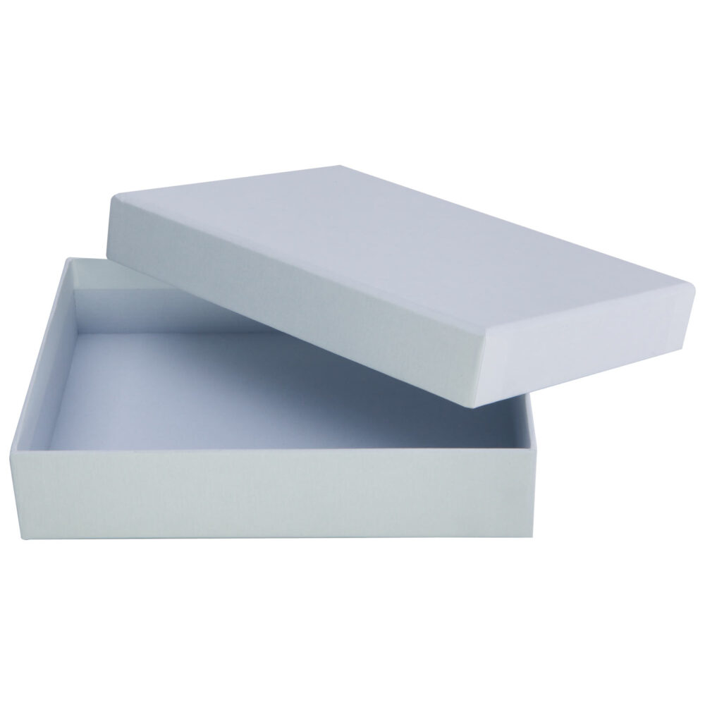 Selvi Beyaz Geçme Kapak Powerbank Kutu (17x13x3 cm) - Beyaz logolu promosyon