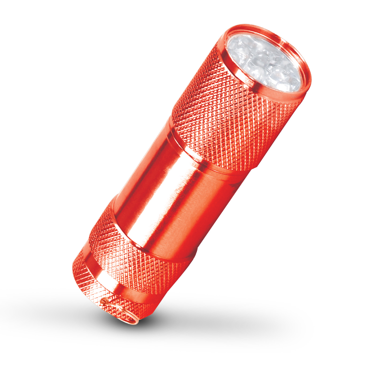 İspinoz Kırmızı 9 LED El Feneri - Kırmızı İspinoz Kırmızı 9 LED El Feneri - Kırmızı logolu promosyon