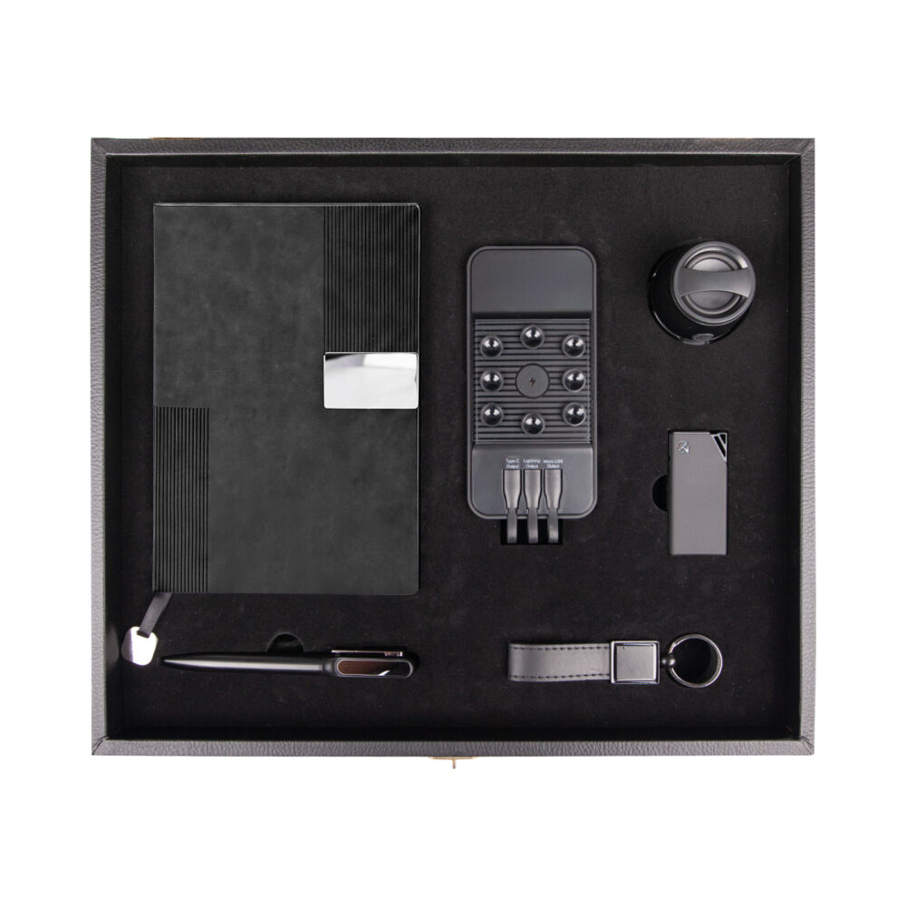 Hisar Siyah Hediyelik Set - Siyah logolu promosyon