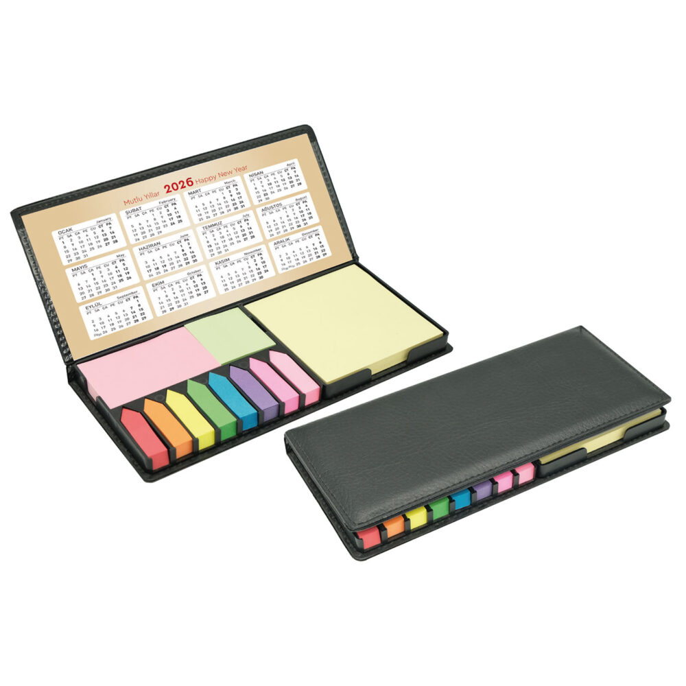 Karataş Yapışkanlı Notluk (23x10,5x2 cm) - Siyah logolu promosyon