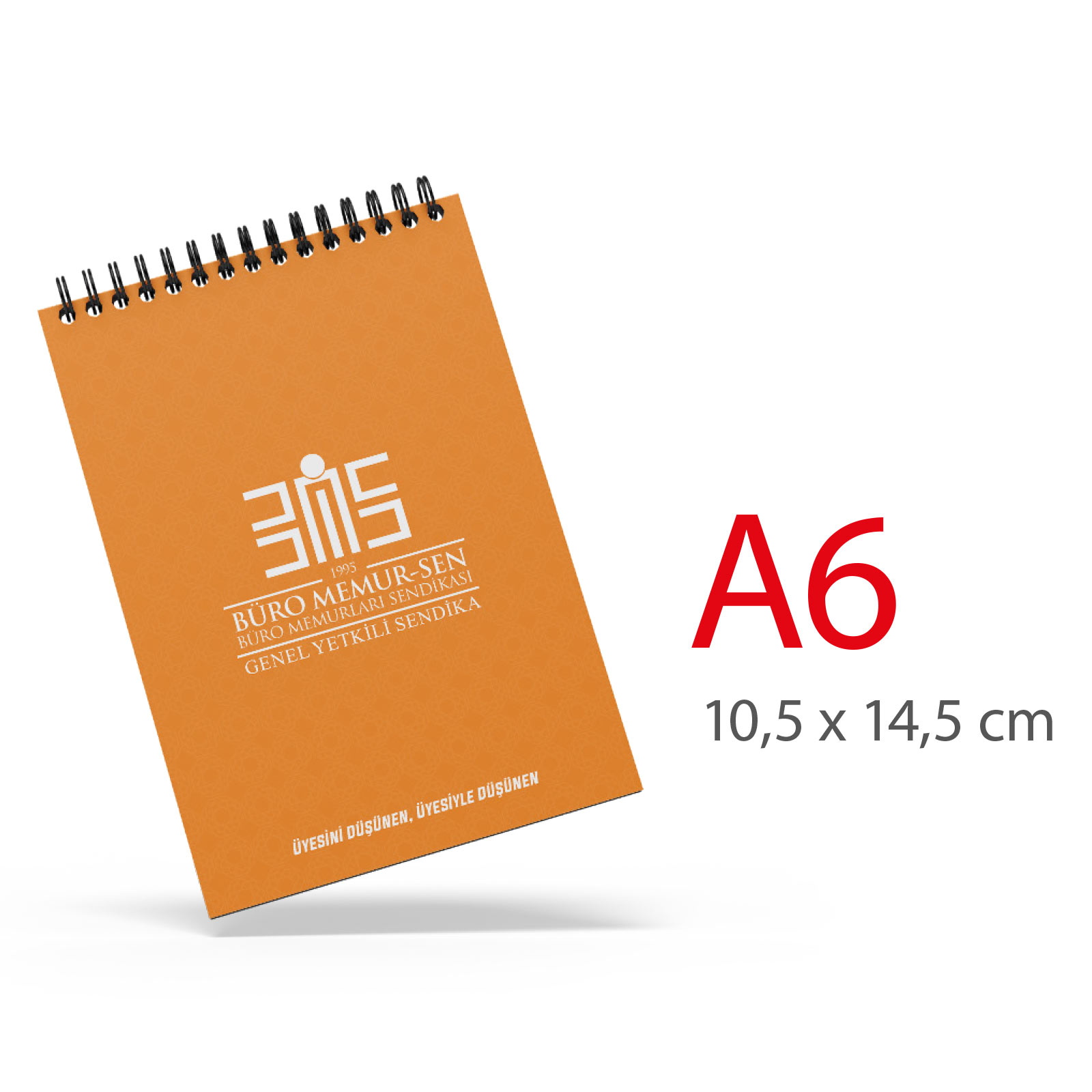 Ala-31 A6 Karton Kapaklı Spiralli Bloknot Ala-31 A6 Karton Kapaklı Spiralli Bloknot logolu promosyon